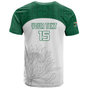 Custom Afro South Africa Cricket T shirt Go Proteas - African Pattern