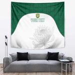 Custom Afro South Africa Cricket Tapestry Go Proteas - African Pattern