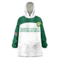 Custom Afro South Africa Cricket Wearable Blanket Hoodie Go Proteas - African Pattern