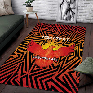 Custom Afro South Africa Cricket Area Rug Eastern Cape - Go Sunrisers