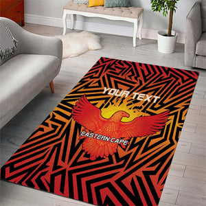 Custom Afro South Africa Cricket Area Rug Eastern Cape - Go Sunrisers