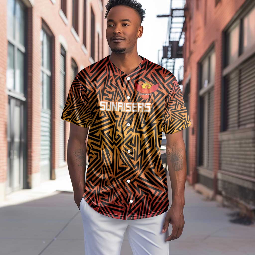 Custom Afro South Africa Cricket Baseball Jersey Eastern Cape - Go Sunrisers