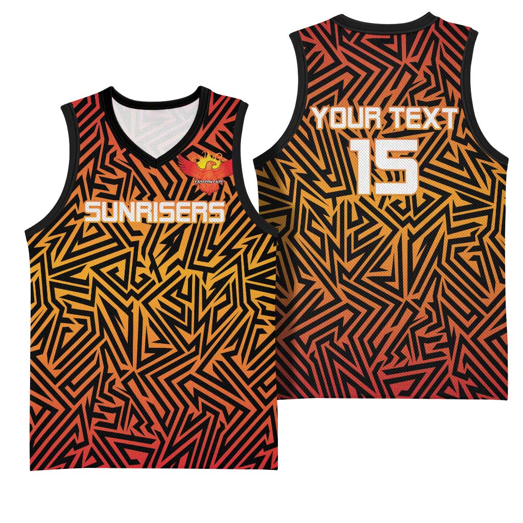 Custom Afro South Africa Cricket Basketball Jersey Eastern Cape - Go Sunrisers LT15