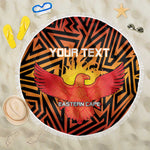 Custom Afro South Africa Cricket Beach Blanket Eastern Cape - Go Sunrisers