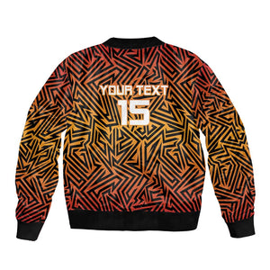 Custom Afro South Africa Cricket Bomber Jacket Eastern Cape - Go Sunrisers