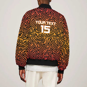 Custom Afro South Africa Cricket Bomber Jacket Eastern Cape - Go Sunrisers