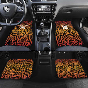 Custom Afro South Africa Cricket Car Mats Eastern Cape - Go Sunrisers