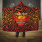 Custom Afro South Africa Cricket Hooded Blanket Eastern Cape - Go Sunrisers