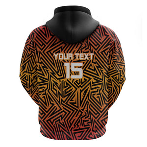 Custom Afro South Africa Cricket Hoodie Eastern Cape - Go Sunrisers