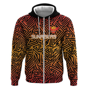 Custom Afro South Africa Cricket Hoodie Eastern Cape - Go Sunrisers