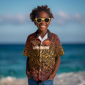 Custom Afro South Africa Cricket Kid Hawaiian Shirt Eastern Cape - Go Sunrisers