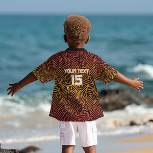 Custom Afro South Africa Cricket Kid Hawaiian Shirt Eastern Cape - Go Sunrisers