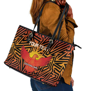 Custom Afro South Africa Cricket Leather Tote Bag Eastern Cape - Go Sunrisers