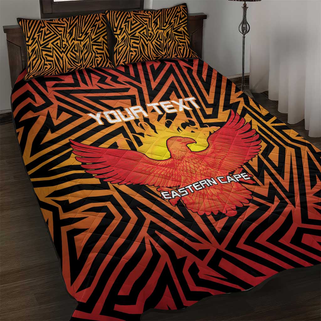 Custom Afro South Africa Cricket Quilt Bed Set Eastern Cape - Go Sunrisers