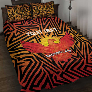 Custom Afro South Africa Cricket Quilt Bed Set Eastern Cape - Go Sunrisers