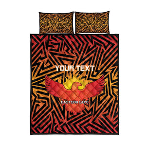 Custom Afro South Africa Cricket Quilt Bed Set Eastern Cape - Go Sunrisers