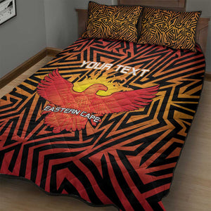 Custom Afro South Africa Cricket Quilt Bed Set Eastern Cape - Go Sunrisers