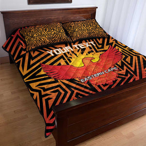 Custom Afro South Africa Cricket Quilt Bed Set Eastern Cape - Go Sunrisers