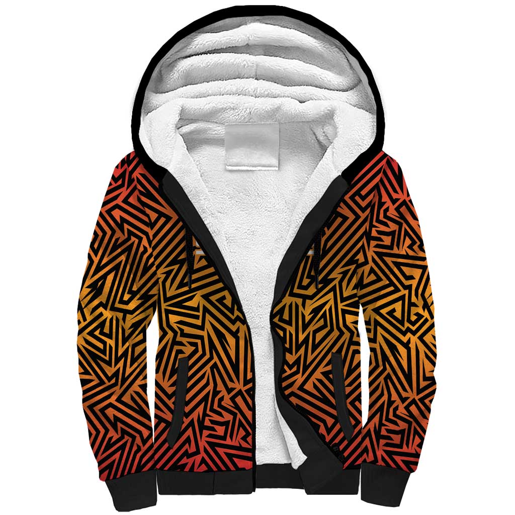 Custom Afro South Africa Cricket Sherpa Hoodie Eastern Cape - Go Sunrisers