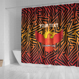 Custom Afro South Africa Cricket Shower Curtain Eastern Cape - Go Sunrisers