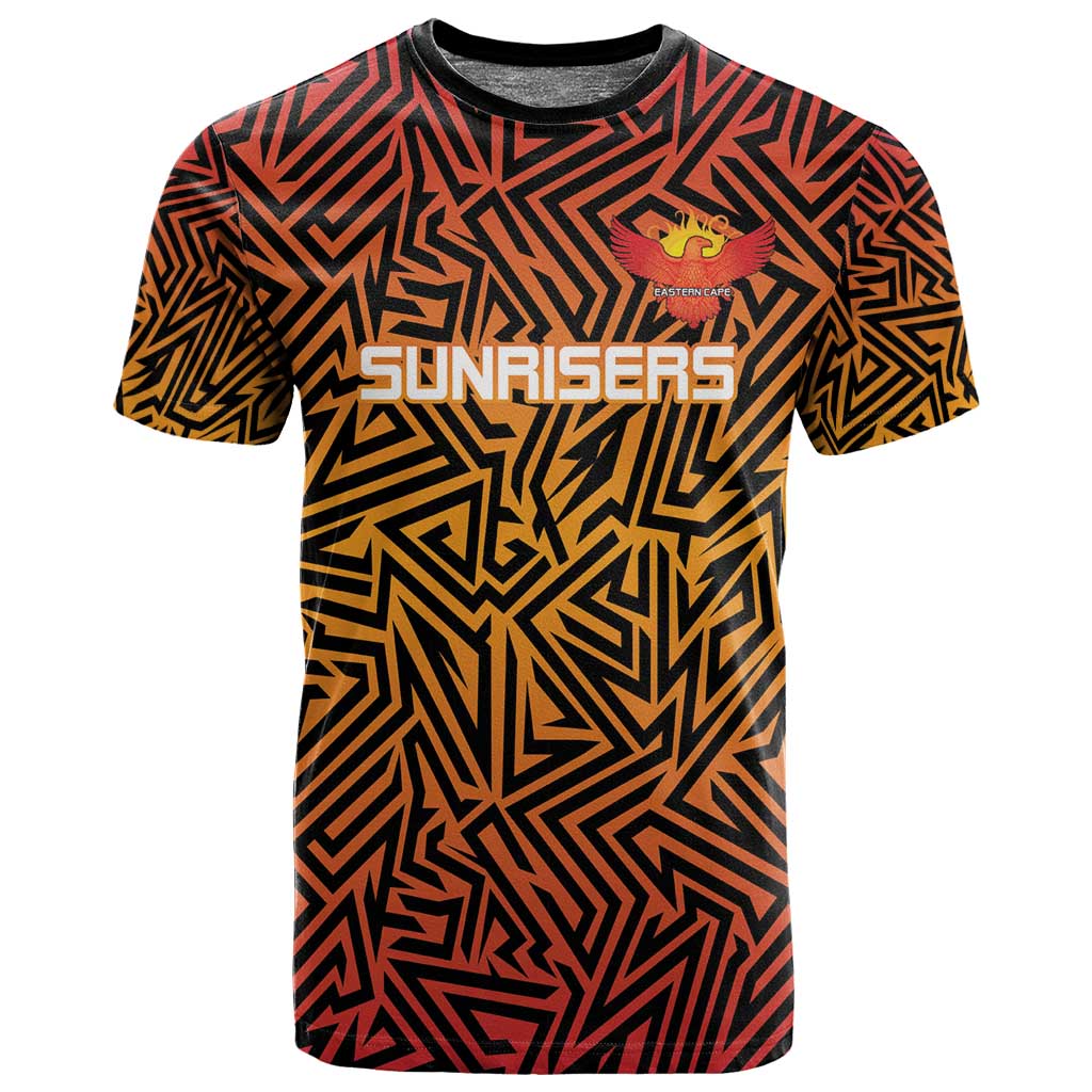 Custom Afro South Africa Cricket T shirt Eastern Cape - Go Sunrisers