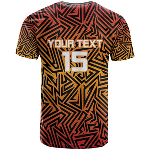 Custom Afro South Africa Cricket T shirt Eastern Cape - Go Sunrisers