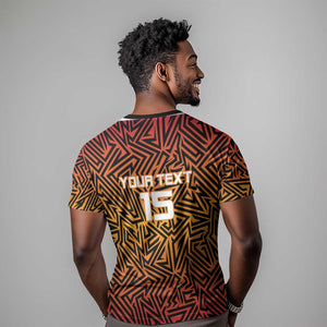 Custom Afro South Africa Cricket T shirt Eastern Cape - Go Sunrisers