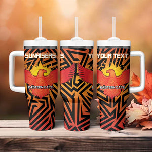 Custom Afro South Africa Cricket Tumbler With Handle Eastern Cape - Go Sunrisers