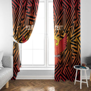 Custom Afro South Africa Cricket Window Curtain Eastern Cape - Go Sunrisers