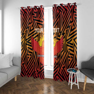 Custom Afro South Africa Cricket Window Curtain Eastern Cape - Go Sunrisers