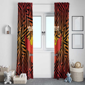 Custom Afro South Africa Cricket Window Curtain Eastern Cape - Go Sunrisers