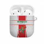 Morocco Football AirPods Case Go Champions Atlas Lions - White