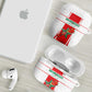 Morocco Football AirPods Case Go Champions Atlas Lions - White