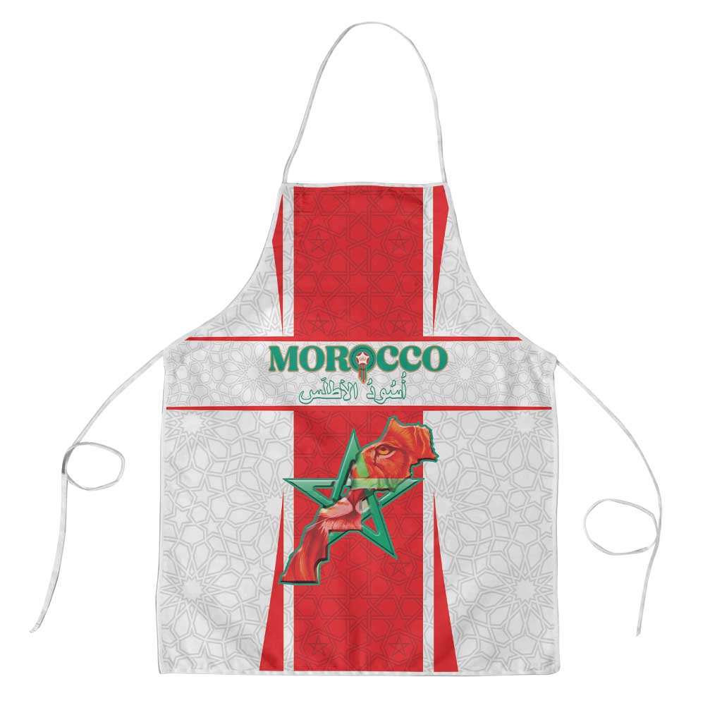 Morocco Football Apron Go Champions Atlas Lions - White