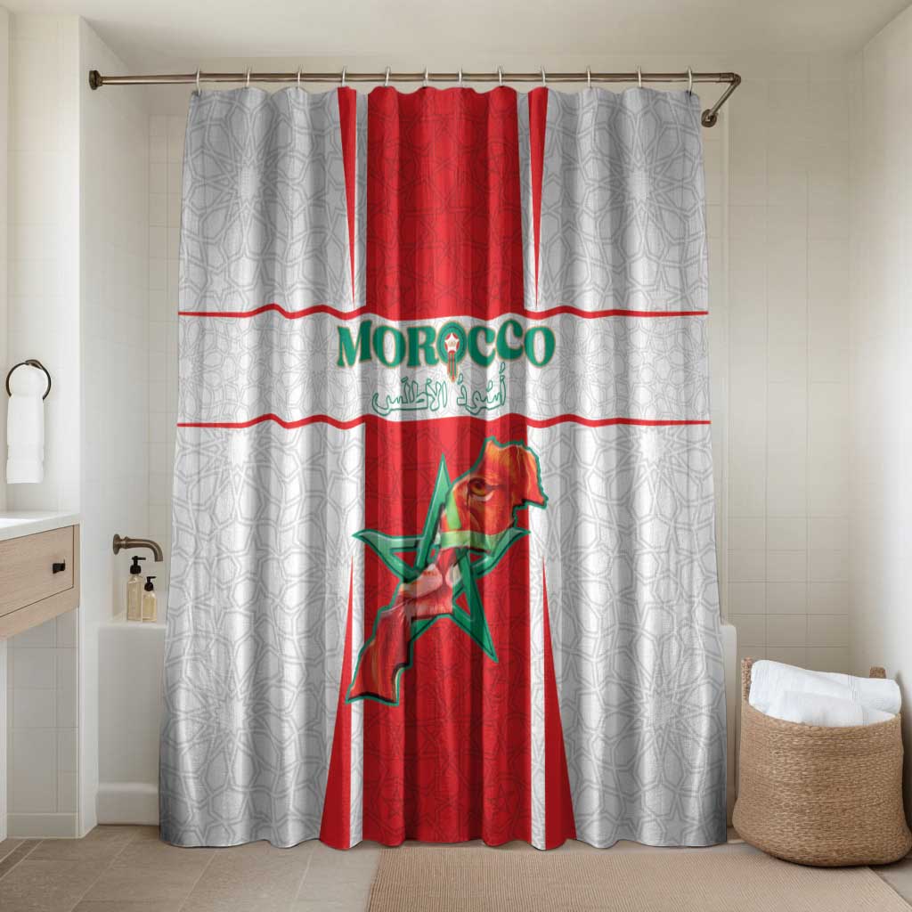 Morocco Football Bathroom Set Go Champions Atlas Lions - White