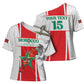 Custom Morocco Football Cross Shoulder Shirt Go Champions Atlas Lions - White