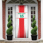 Custom Morocco Football Door Cover Go Champions Atlas Lions - White