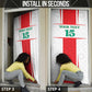 Custom Morocco Football Door Cover Go Champions Atlas Lions - White