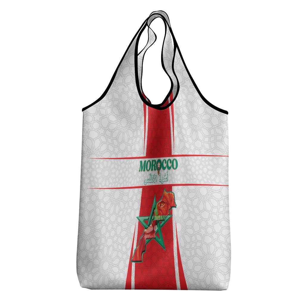 Morocco Football Grocery Bag Atlas Lions Champions 2025 - White - African Pride