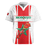 Morocco Football Custom Rugby Jersey Atlas Lions Champions 2025 - White LT15