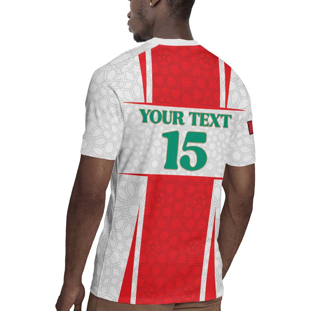 Morocco Football Custom Rugby Jersey Atlas Lions Champions 2025 - White LT15