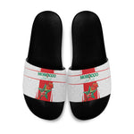 Morocco Football Slide Sandals Go Champions Atlas Lions - White