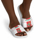 Morocco Football Slide Sandals Go Champions Atlas Lions - White