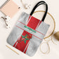 Morocco Football Tote Bag Go Champions Atlas Lions - White