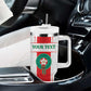 Morocco Football Custom Tumbler With Handle Atlas Lions Champions 2025 - White - African Pride