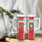 Morocco Football Custom Tumbler With Handle Atlas Lions Champions 2025 - White - African Pride
