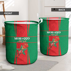 Morocco Football Laundry Basket Atlas Lions Champions 2025 - Red - African Pride