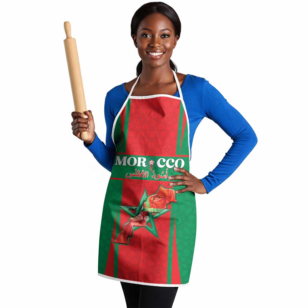 Morocco Football Apron Go Champions Atlas Lions - Red