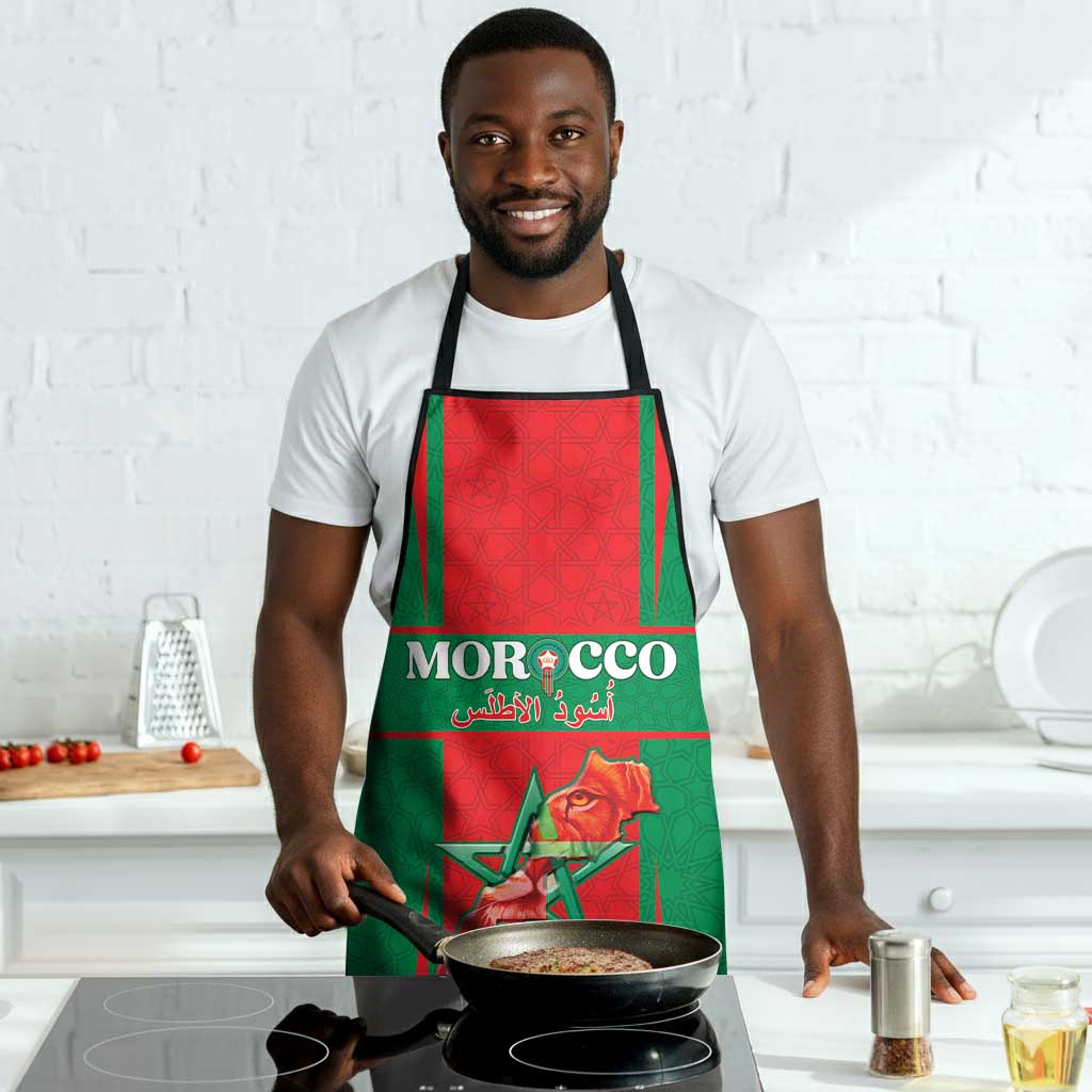 Morocco Football Apron Go Champions Atlas Lions - Red