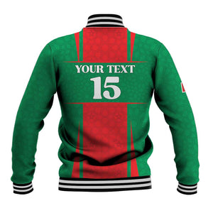 Morocco Football Custom Baseball Jacket Atlas Lions Champions 2025 - Red - African Pride